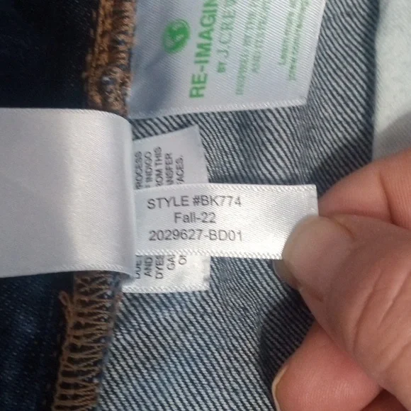 J. Crew Men's Flex Dark Wash Straight Leg Jeans Size 29/30 - Picture 9 of 9